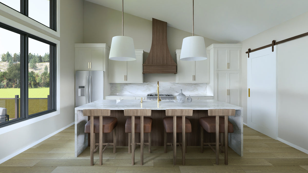 Q7491-A Modern House Kitchen, 2 Bed, 2 Bath | Plan 25181 