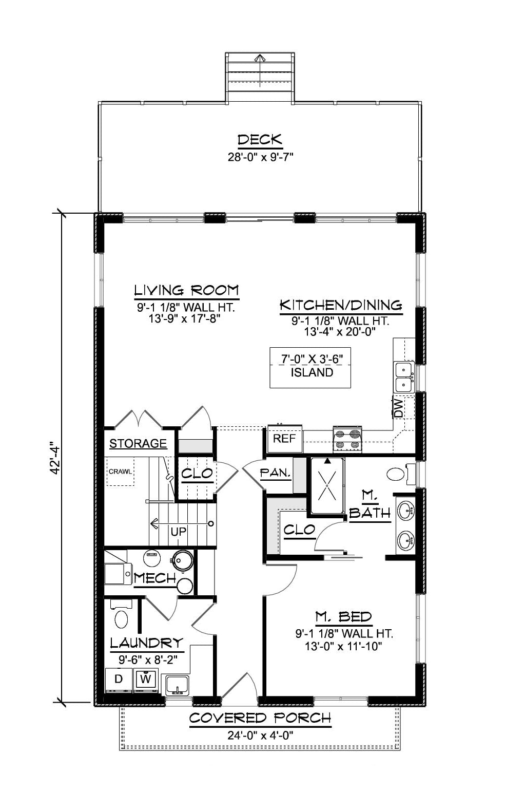 Q8447-A New American House, 5 Bedrooms, 3.5 Bathrooms | 25191 House Plan Exterior