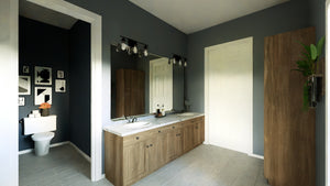 Q8100-A Barndominium House Master Bathroom, 3 Bedrooms, 2.5 Bathrooms | Plan 25201 House Plan 
