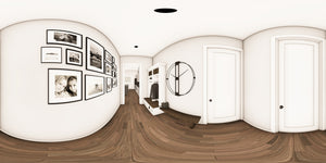 Q8100-A Barndominium House Mud Room Panorama, 3 Bedrooms, 2.5 Bathrooms | Plan 25201 House Plan 
