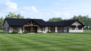 Q7472-A Barndominium House, 4 Beds, 3 Baths | Plan 25216 Exterior-3