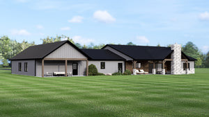 Q7472-A Barndominium House, 4 Beds, 3 Baths | Plan 25216 Exterior-6