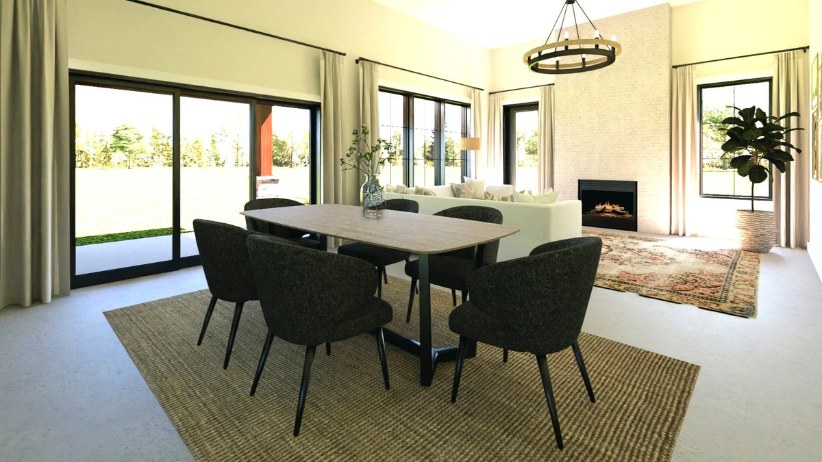 Q7473-A Country House, 2 Beds, 2 Baths | Plan 25228 Dining