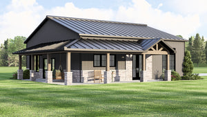 Q7473-A Country House, 2 Beds, 2 Baths | Plan 25228 Exterior-2