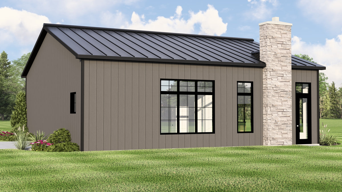 Q7473-A Country House, 2 Beds, 2 Baths | Plan 25228 Exterior-5