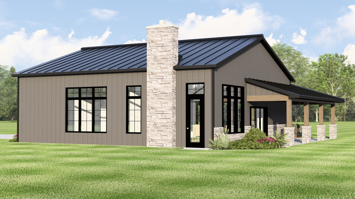 Q7473-A Country House, 2 Beds, 2 Baths | Plan 25228 Exterior-4