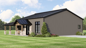 Q7473-A Country House, 2 Beds, 2 Baths | Plan 25228 Exterior-6