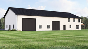 Q7786-A Barndominium House, 3 Bedrooms, 2.5 Bathrooms | Plan 25305 Exterior-5