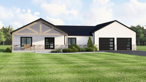 Q7626-A Modern Farmhouse, 3 Bedrooms, 2 Bathrooms | Plan 25306 Exterior