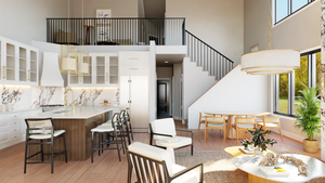 Q7437-A 25312 House Great Room, Kitchen and Dining