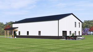 Q8446-A Barndominium House, 1 Bedroom, 1 Bathroom | 25320 House Plan Exterior-5