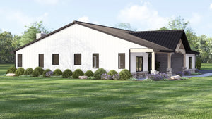 Q7566-A Modern Farmhouse, 3 Bedrooms, 3.5 Bathrooms | Plan 25323 Exterior-5