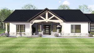 Q7566-A Modern Farmhouse, 3 Bedrooms, 3.5 Bathrooms | Plan 25323 Exterior-6