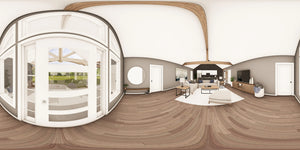 Q7566-A Modern Farmhouse Entrance Panorama, 3 Bedrooms, 3.5 Bathrooms | Plan 25323 