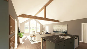 Q7566-A Modern Farmhouse Living Room, 3 Bedrooms, 3.5 Bathrooms | Plan 25323 