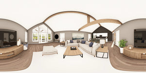 Q7566-A Modern Farmhouse Living Panorama, 3 Bedrooms, 3.5 Bathrooms | Plan 25323 