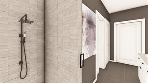 Q7566-A Modern Farmhouse Master Bathroom, 3 Bedrooms, 3.5 Bathrooms | Plan 25323 