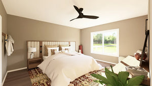 Q7566-A Modern Farmhouse Master Bedroom, 3 Bedrooms, 3.5 Bathrooms | Plan 25323 