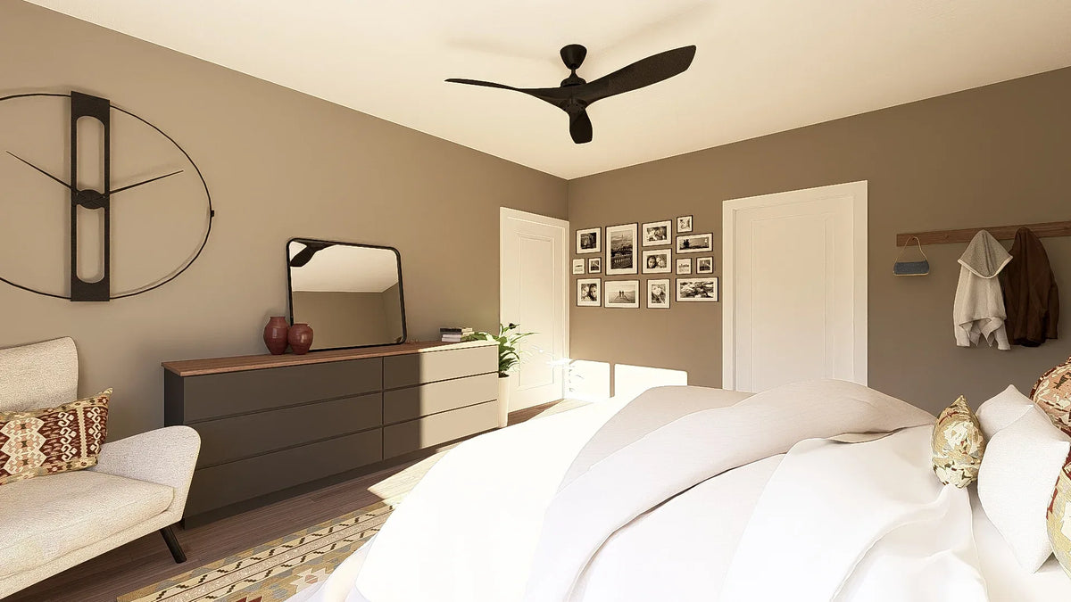 Q7566-A Modern Farmhouse Master Bedroom, 3 Bedrooms, 3.5 Bathrooms | Plan 25323 