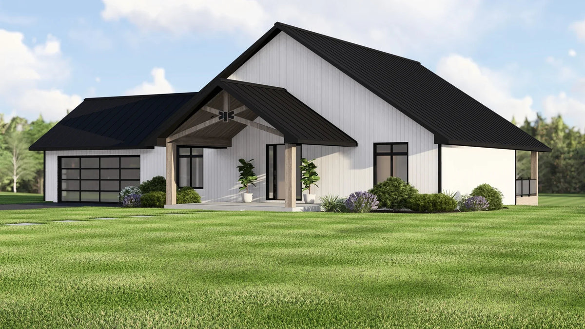 Q7492-A Contemporary House, 2 Bed, 2 Bath | Plan 25331 Exterior-2