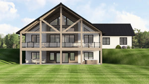 Q7492-A Contemporary House, 2 Bed, 2 Bath | Plan 25331 Exterior-5
