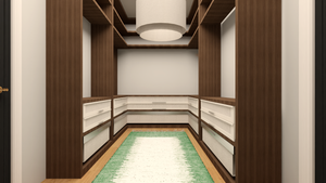 Q8417-A Barndominium House, 3 Bedrooms, 3.5 Bathrooms | 25338 House Plan Walk in Closet