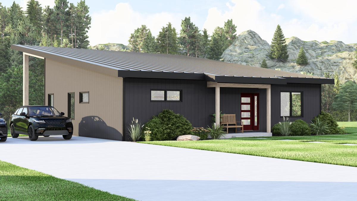 Q7475-A Hillside House, 3 Beds, 3.5 Baths | Plan 2534 Exterior-2