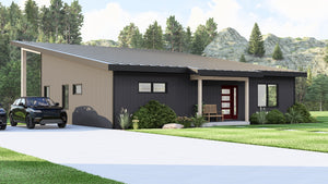 Q7475-A Hillside House, 3 Beds, 3.5 Baths | Plan 2534 Exterior-2