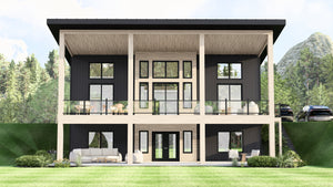 Q7475-A Hillside House, 3 Beds, 3.5 Baths | Plan 2534 Exterior-6