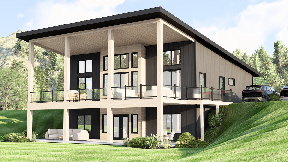 Q7475-A Hillside House, 3 Beds, 3.5 Baths | Plan 2534 Exterior-1