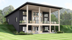 Q7475-A Hillside House, 3 Beds, 3.5 Baths | Plan 2534 Exterior-5
