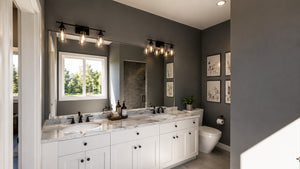 Q8444-A Contemporary House, 1 to 3 Bedrooms, 1.5 to 2.5 Bathrooms | 25342 House Plan Master Bathroom