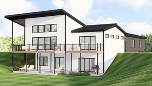 Q7987-A Contemporary House, 1 to 3 Bedrooms, 2 to 3 Bathrooms | Plan 25346 Exterior-6