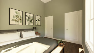 Q7787-A Barndominium House Bedroom, 2 Bedrooms, 1 Bathroom | Plan 25348 