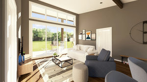 Q7627-A Contemporary House Living, 2 Bedroom, 2 Bathrooms | Plan 25366