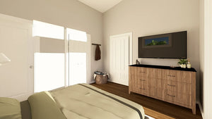Q7627-A Contemporary House Master Bedroom, 2 Bedroom, 2 Bathrooms | Plan 25366