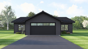 Q8411-A Modern Farmhouse, 2 Bedrooms, 2.5 Bathrooms | 25395 House Plan Exterior-6