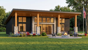 Q8411-A Modern Farmhouse, 2 Bedrooms, 2.5 Bathrooms | 25395 House Plan Exterior-2