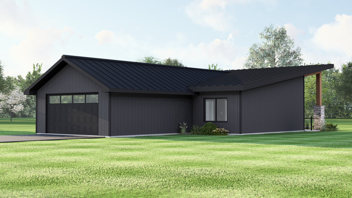 Q8411-A Modern Farmhouse, 2 Bedrooms, 2.5 Bathrooms | 25395 House Plan Exterior-7