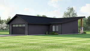 Q8411-A Modern Farmhouse, 2 Bedrooms, 2.5 Bathrooms | 25395 House Plan Exterior-7