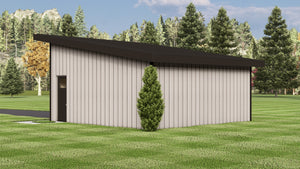 Q8420-A Contemporary Garage | 25397 Garage Plan Exterior-4