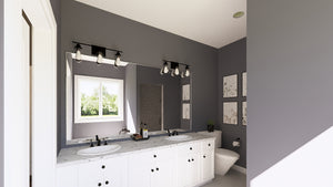 Q8413-A Modern Mountain House, 2 Bedrooms, 2 Bathrooms | 25400 House Plan Master Bathroom