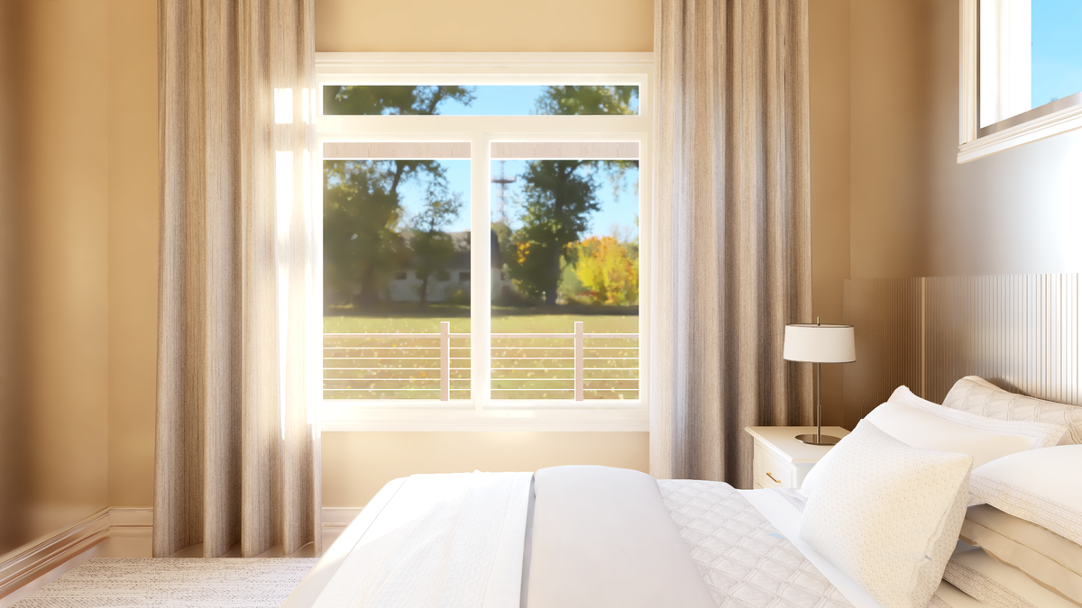 Q8052-A Contemporary Mountain House Bedroom 2, 3 Bedrooms, 2 Bathrooms | 25412 House 
