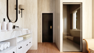 Q8052-A Contemporary Mountain House Master Bathroom, 3 Bedrooms, 2 Bathrooms | 25412 House 