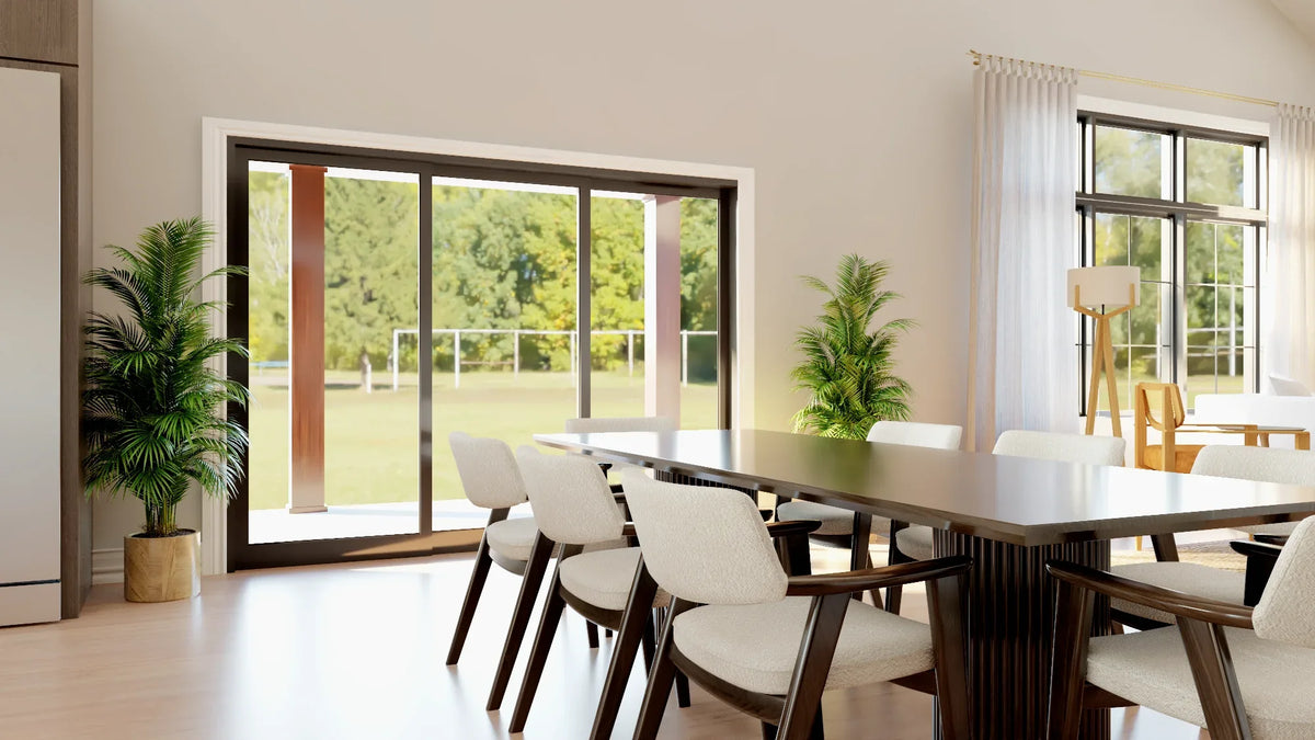 Q7568-A Barndominium House Dining, 3 Bedrooms, 2 Bathrooms | Plan 25421 