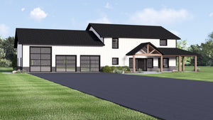 Q7785-A Barndominium House, 2 Bedrooms, 2.5 Bathrooms | Plan 25424 Exterior