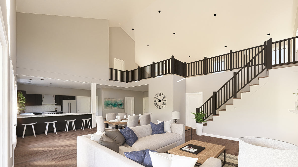Q7785-A Barndominium House Living, 2 Bedrooms, 2.5 Bathrooms | Plan 25424