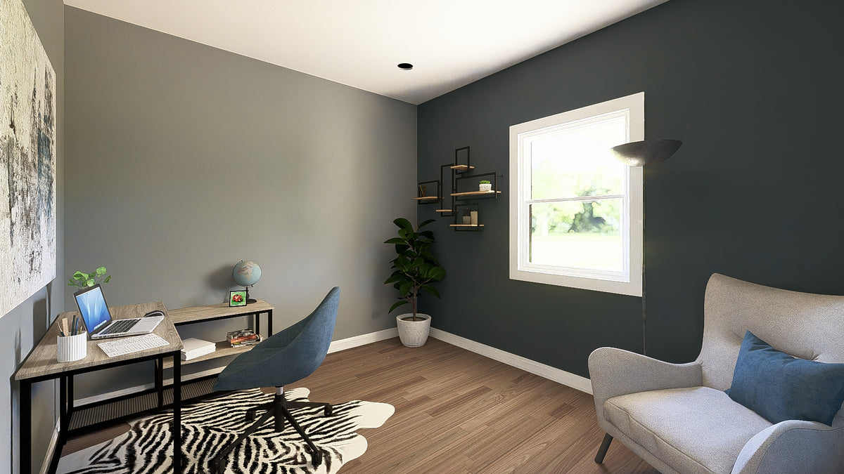 Q7785-A Barndominium House Office, 2 Bedrooms, 2.5 Bathrooms | Plan 25424