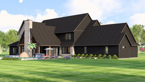 Q7486-A Modern Farmhouse, 4 Bed, 4.5 Bath | Plan 2543 Exterior-5