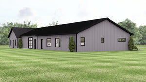 Q7985-A Modern Farmhouse, 3 Bedrooms, 3.5 Bathrooms | Plan 25451 Exterior-3